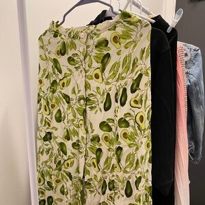 Aritzia Wilfred Long skirt Avocado